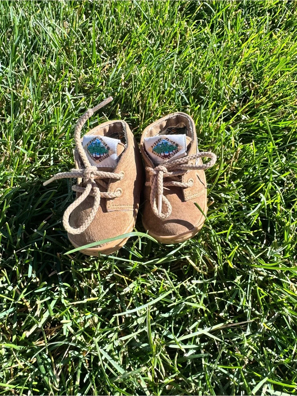 Vintage Fisher-Price Outdoor Brigade Suede Baby Boots Size 1 1994